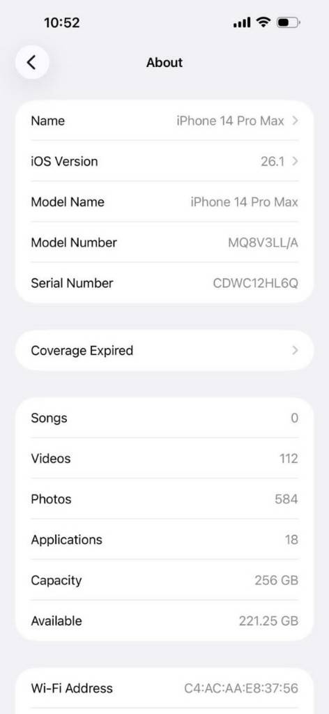 A picture of iphone 14 pro Max
