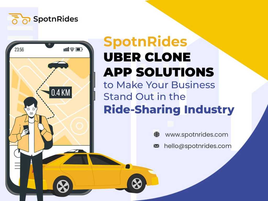 A picture of Grow Your Taxi Business with AI Uber Clone by SpotnRides