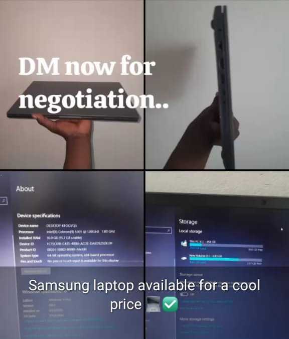 A picture of Samsung Laptop 