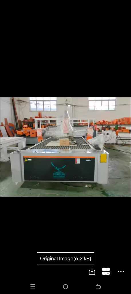A picture of CNC metal fiber laser cutting machine 1 5 m x