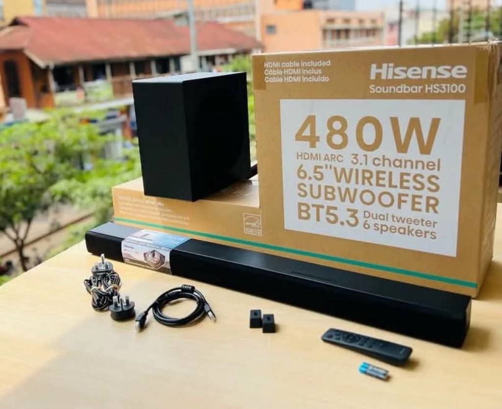 A picture of HISENSE 3 1 SOUNDBAR WITH WIRELESS SUBWOOFER 480W