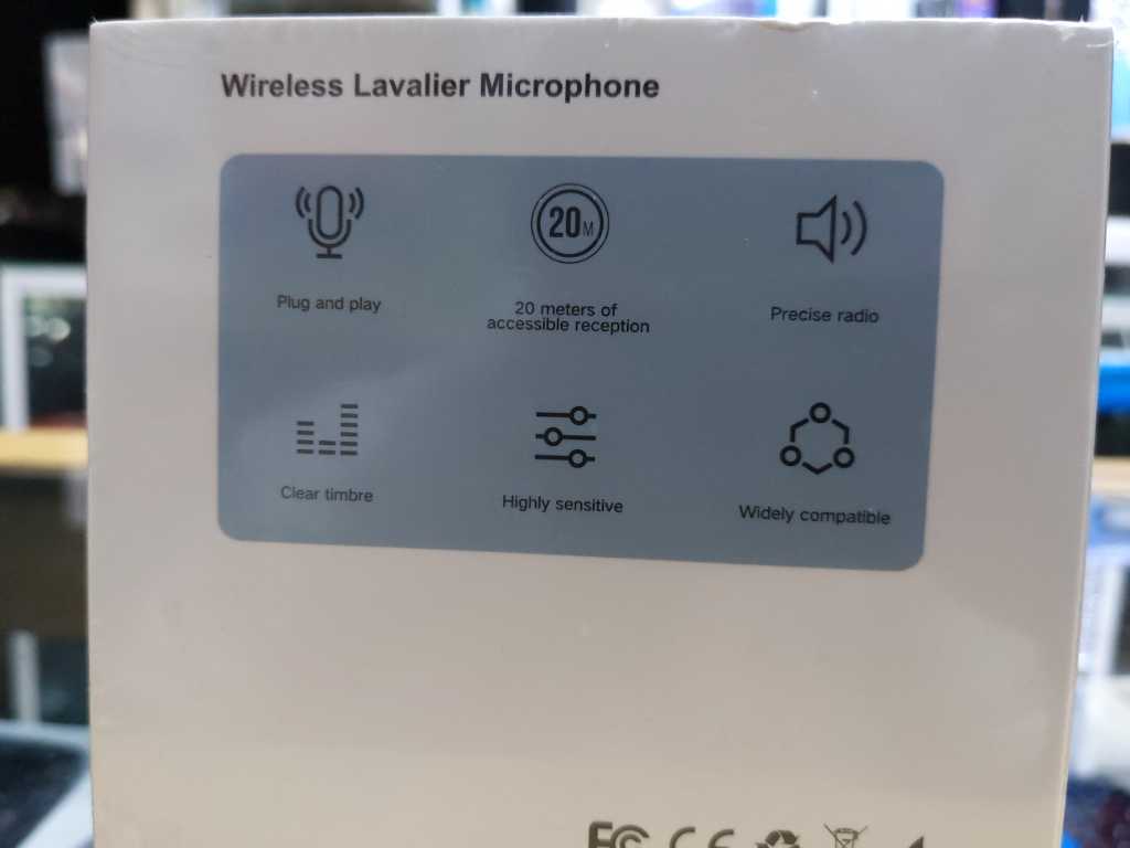 A picture of Wireless Lavalier microphone