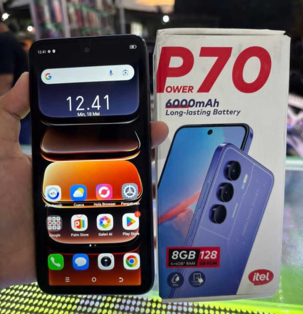 A picture of Itel P70 128GB 6000mah Battery 