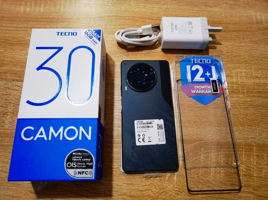 Tecno Camon 30 256GB Storage 8GB RAM 108MP Camera 5000mah Battery life 