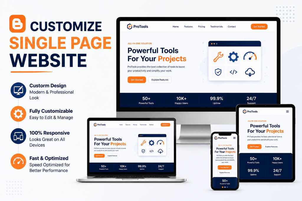 A picture of Website customization Blogger