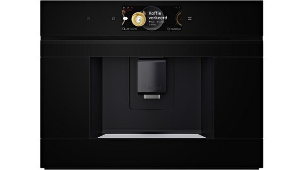A picture of BOSCH SERIE 8 BUILT IN FULLY AUTOMATIC COFFEE MACHINE BLACK HOME