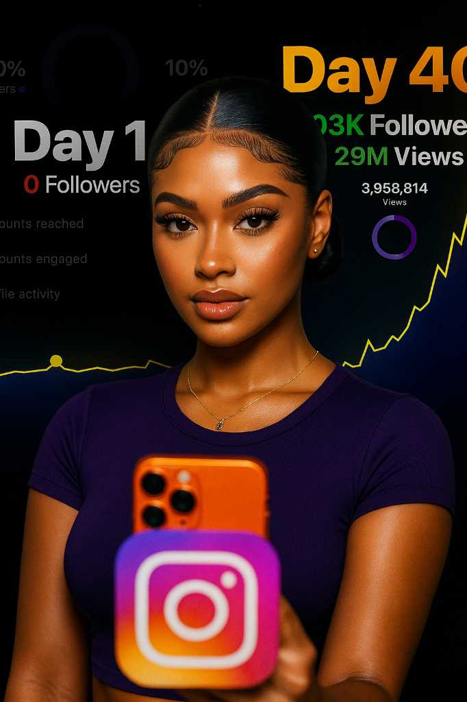 A picture of Get instagram followers views likes saves live streams shares etc