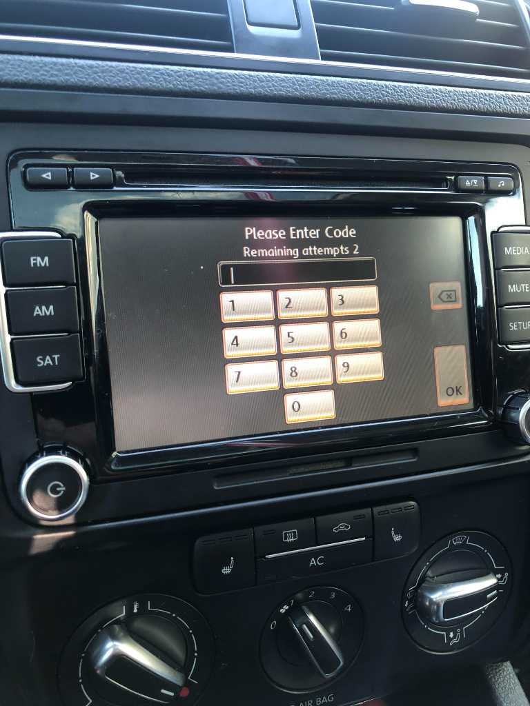 Car Radio Unlock Codes