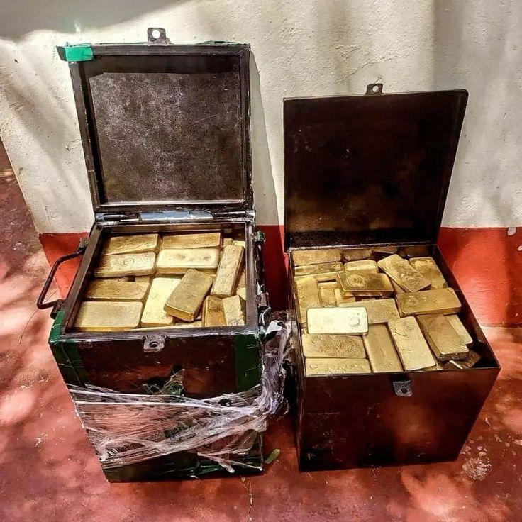A picture of gold bars