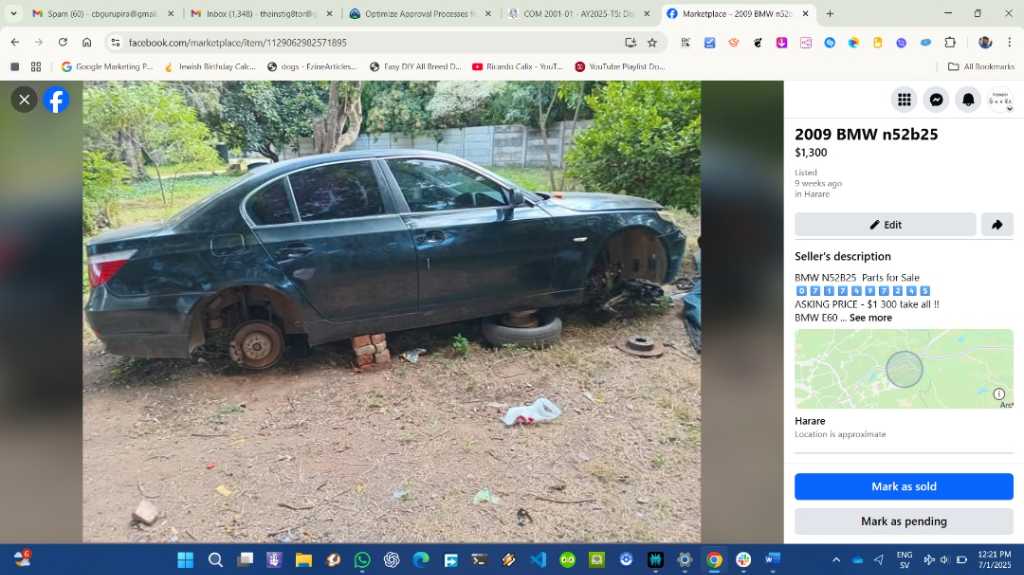 Bmw 5 series body for sale. 