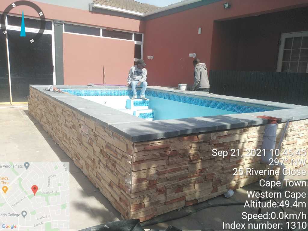 New swimming pool building and Artificial grass turf installations 