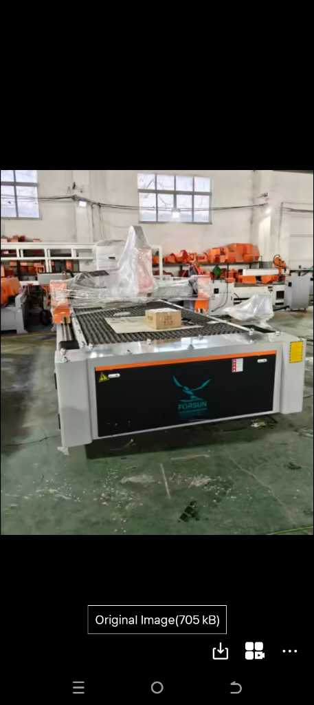 A picture of CNC metal fiber laser cutting machine 1 5 m x