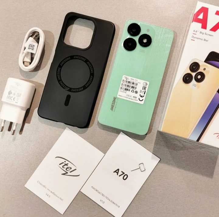 A picture of Itel A70 256GB 4GB RAM 13MP Camera 5000mah Battery 