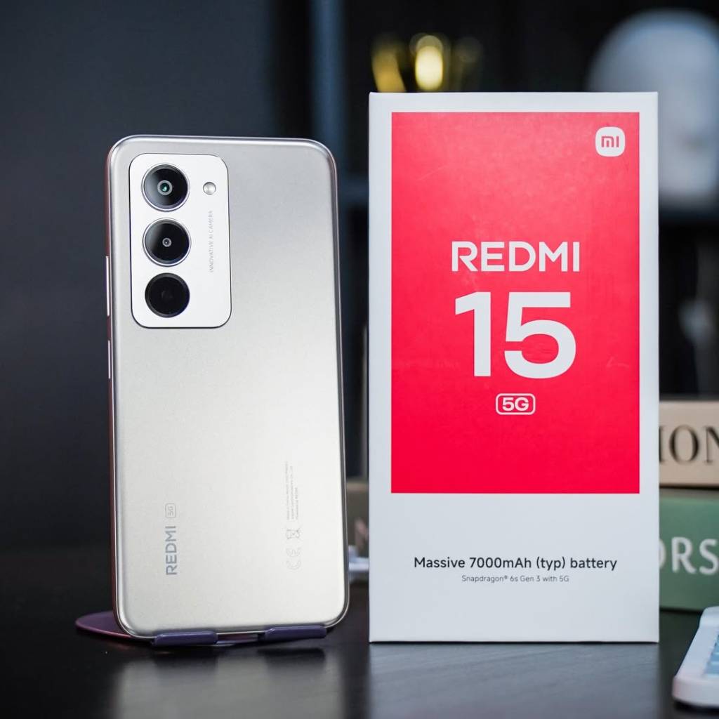 A picture of Redmi 15 5G 7000mah Snapdragon Processor