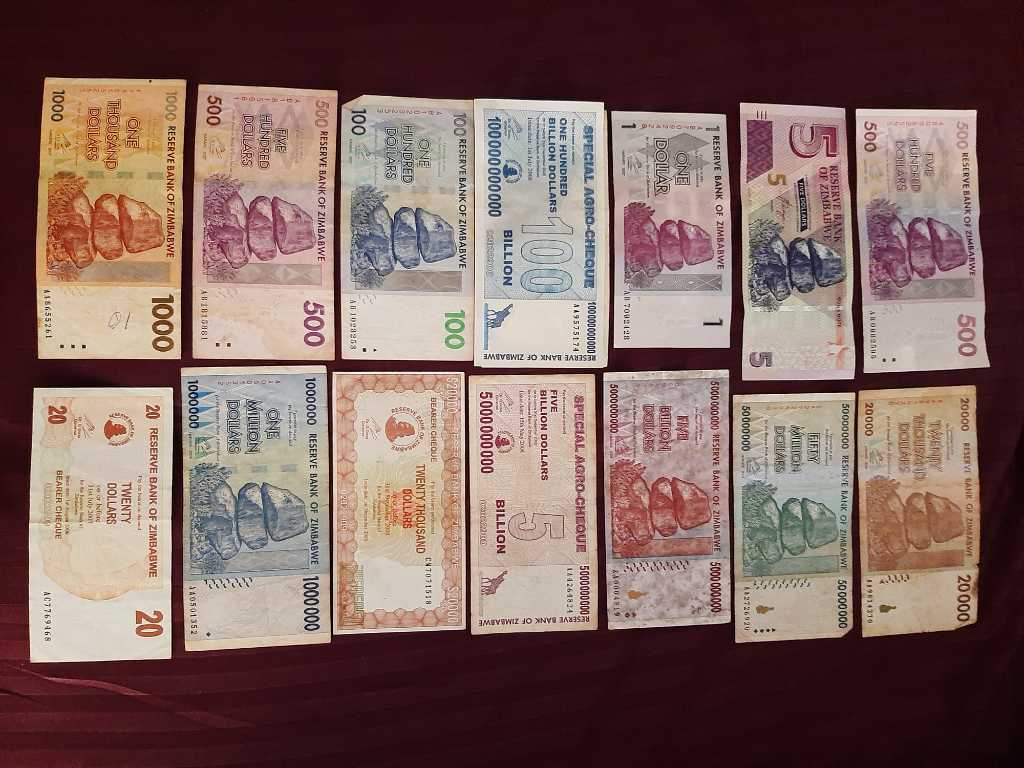 A picture of Old Coins and Notes