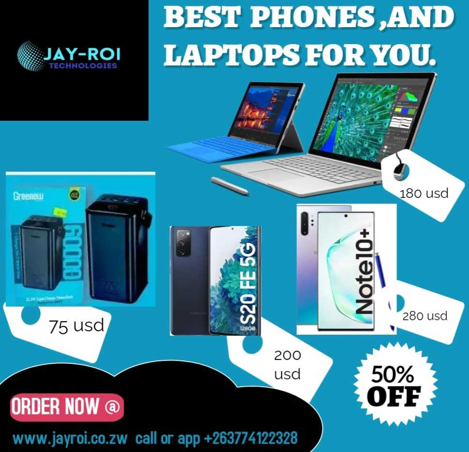 Laptops and phones