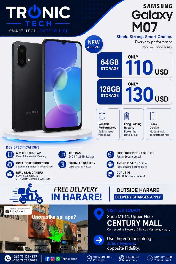 A picture of Samsung M07 64GB