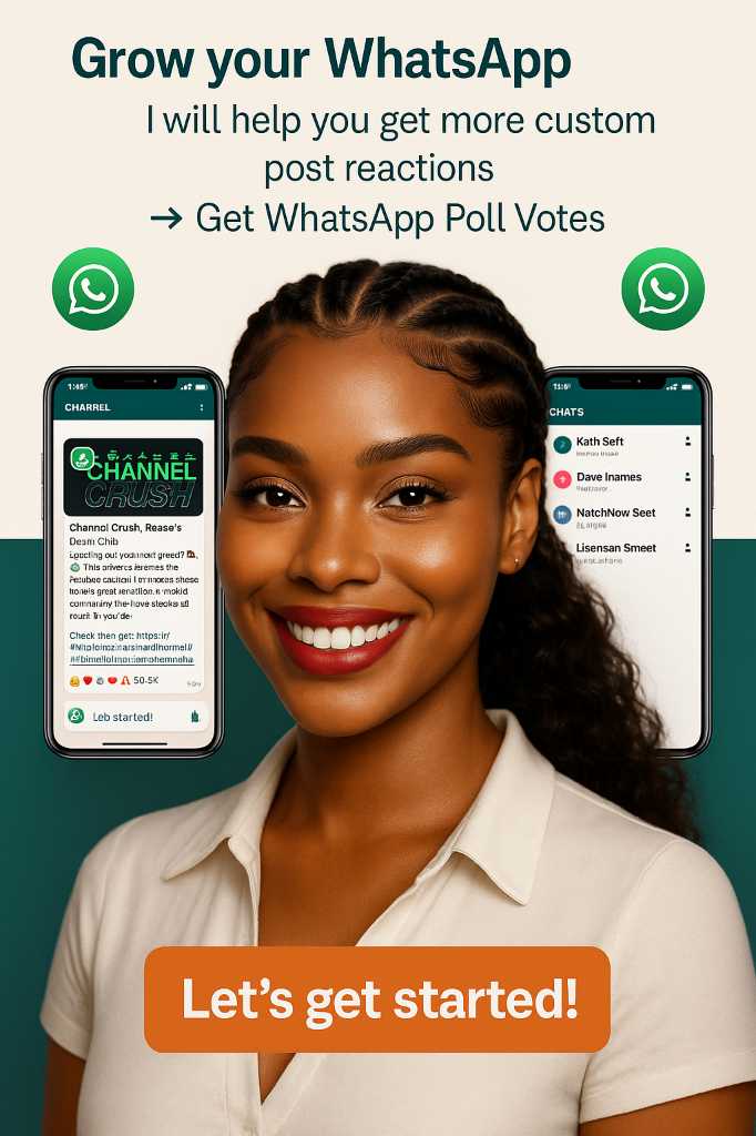 A picture of WhatsApp channel members reactions for businesses in zimbabwe 263776181951