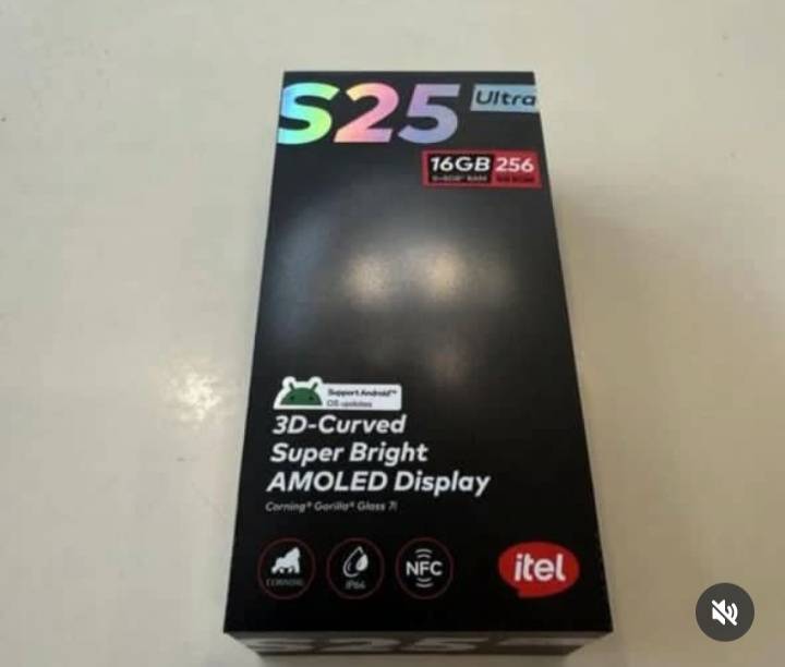 A picture of Itel S25 Ultra Curved 256GB Storage 8GB RAM 50MP Camera