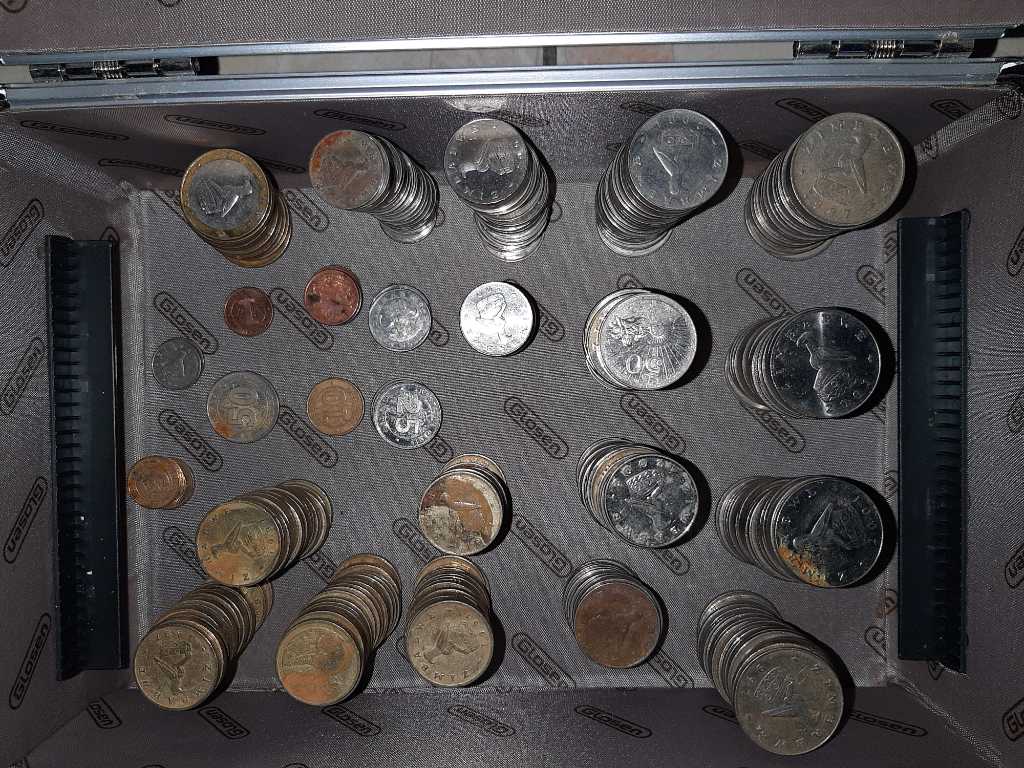 A picture of Old Coins and Notes