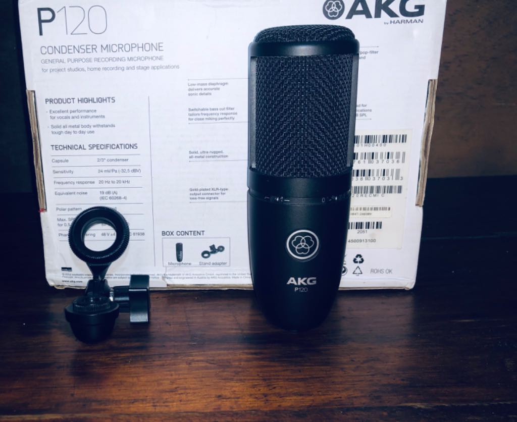 A picture of AKG P120 studio condenser microphone 