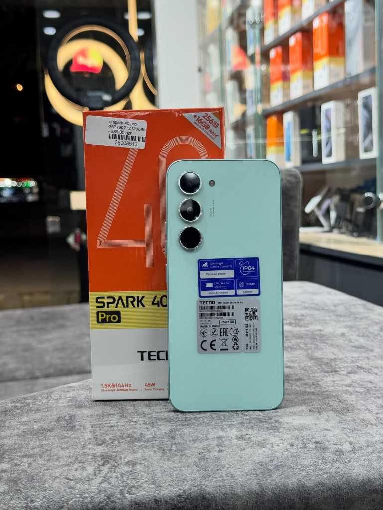 A picture of Tecno Spark 40 Pro 256GB 8GB RAM 