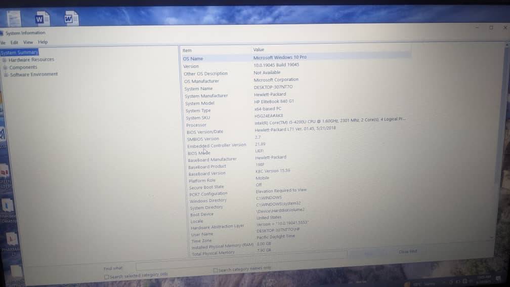 A picture of HP ELITEBOOK I5 4TH GEN 500HDD 8GB RAM