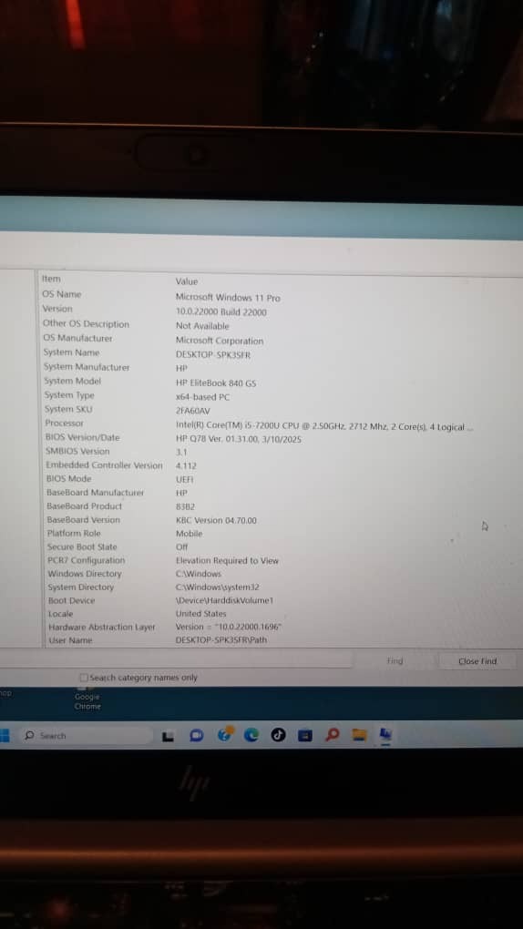 A picture of HP EliteBook G8 Laptop