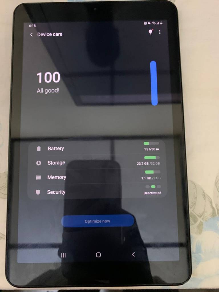 A picture of SAMSUNG galaxy TAB 8