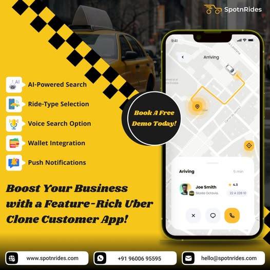A picture of Start Your Own Taxi Service With SpotnRides Scalable App Solutions