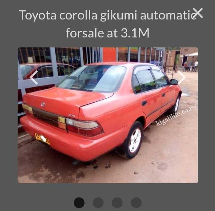 A picture of Toyota corolla gikumi nziza