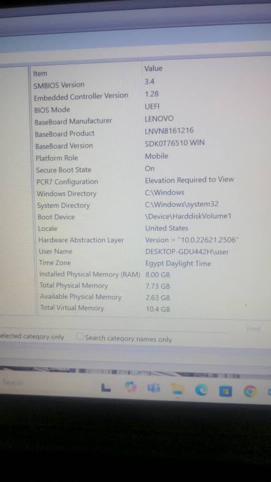 A picture of LENOVO IDEAPAD 13TH GEN i3 512ssd 8gb ram