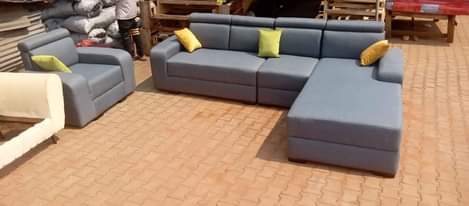 A picture of Sofas l shaped 6 seaters plus 1seperate single sofa