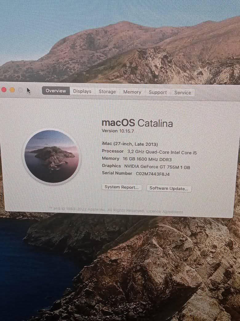 A picture of Imac 27 inch late 2013