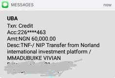 A picture of Stop borrow money from Online bank I made N10 000