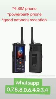 A picture of Sq 7770 walkie talkie 4 SIM phone WhatsApp 25788064934
