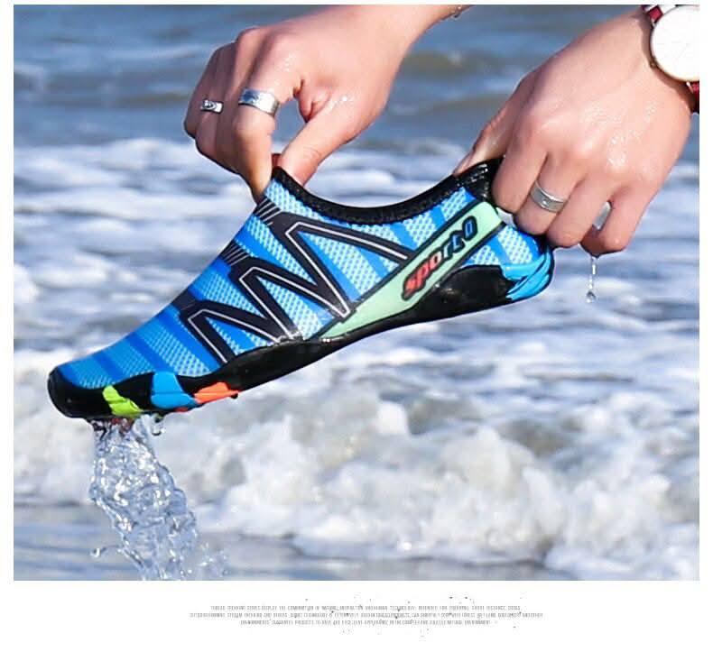 A picture of Non slip swimming shoes for kids and adults available Message