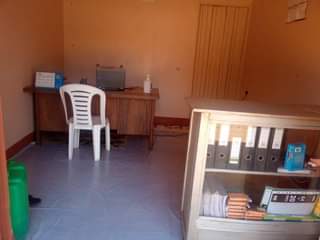 A picture of OFFICE TABLE AND DISPLAY ON SALE