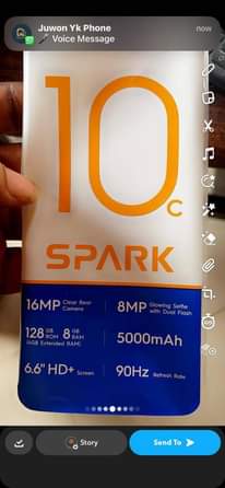 A picture of Tecno speak 10c