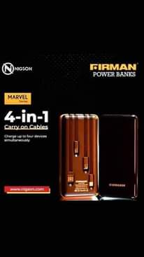 A picture of FIRMAN 15000MAH SUPER POWER BANK Digital Mirror Display