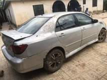 A picture of NIGERIA USED TOYOTA COROLLA 2004 MODEL good engine gear is