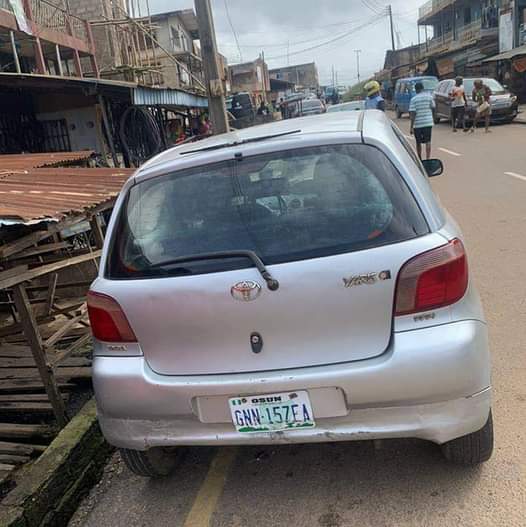 A picture of Toyota Yaris manual 1st Body Two doors tokunbo stardard Complete