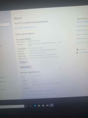 A picture of Dell Precision M6660 Corei7