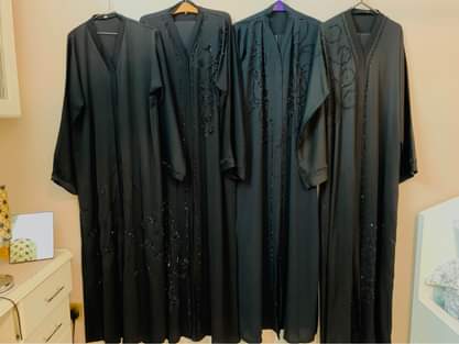 A picture of Black abayas