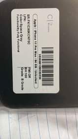A picture of iPhone 11promax 64gig Unlocked