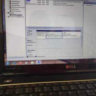 A picture of Dell laptop i5 6gb ram 500gb storage weak battery in