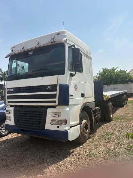 A picture of NO LONG TALK AND CHAIN THIS DAF TRUCK BOUGHT BRAND