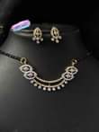 A picture of American diamond mangalsutra