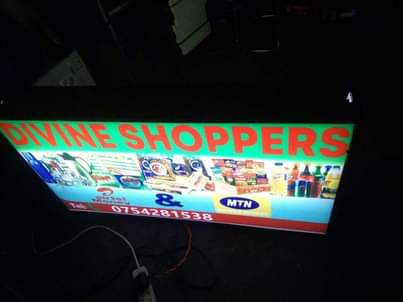A picture of Light Boxes and Banners