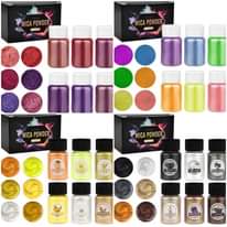 A picture of 6pcs Set Pearl Powder Pigment DIY Epoxy Resin Color